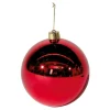 Weihnachtskugeln^DecoWoerner Weihnachtskugel XXL Glänzend, 30 Cm rot