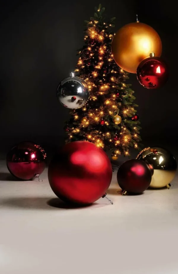 Xxl Weihnachtsdeko | Weihnachtskugeln^DecoWoerner Weihnachtskugel XXL Glänzend, 50 Cm silber