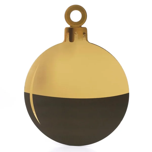 Xxl Weihnachtsdeko^DecoWoerner Weihnachtskugel-Display 35 X 46 Cm Gold schwarz
