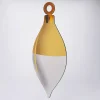 Xxl Weihnachtsdeko^DecoWoerner Weihnachtskugel-Display In Tropfen-Form 37 X 81 Cm Gold weiß