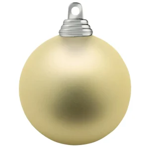 Weihnachtskugeln^DecoWoerner Weihnachtskugeln Aus Schwer Entflammbarem Kunststoff Champagner Matt gold