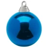 Weihnachtskugeln^DecoWoerner Weihnachtskugeln Aus Schwer Entflammbarem Kunststoff Glänzend blau