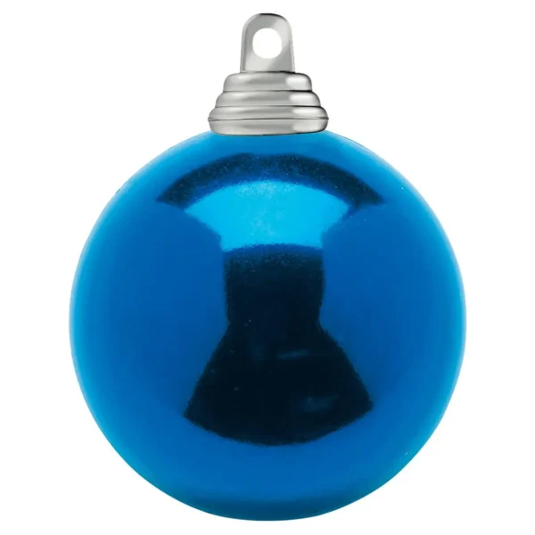 Weihnachtskugeln^DecoWoerner Weihnachtskugeln Aus Schwer Entflammbarem Kunststoff Glänzend blau