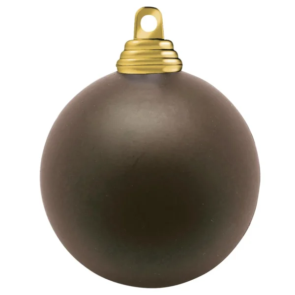Weihnachtskugeln^DecoWoerner Weihnachtskugeln Aus Schwer Entflammbarem Kunststoff Mokka Matt braun
