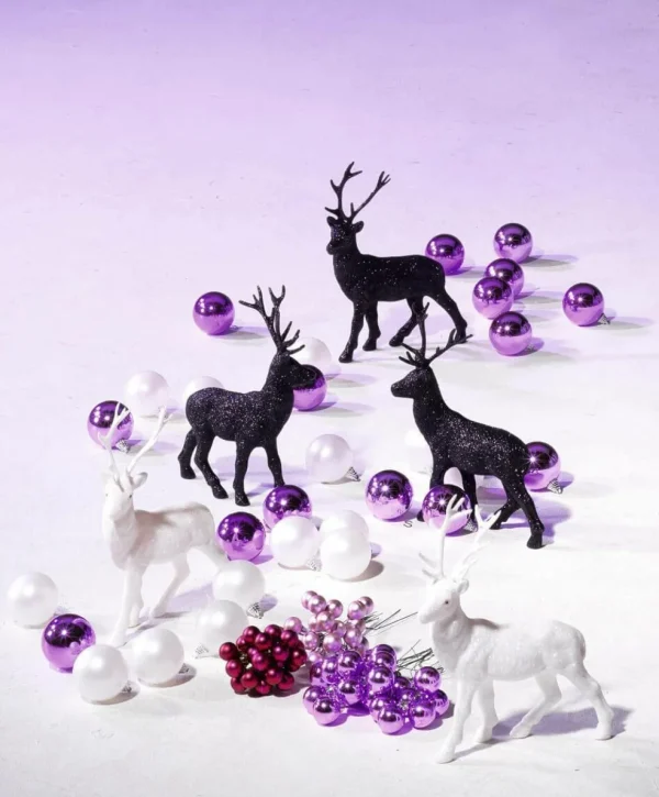 Weihnachtskugeln^DecoWoerner Weihnachtskugeln Glänzend 6 Cm violett