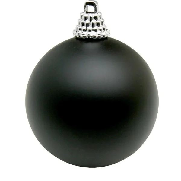 Weihnachtskugeln^DecoWoerner Weihnachtskugeln Matt, 6cm - 24Stück schwarz