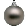 Weihnachtskugeln^DecoWoerner Weihnachtskugeln Stahl Matt, 8cm - 12Stück Grau