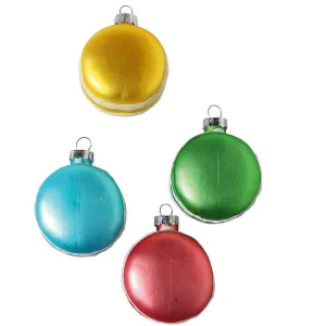 Weihnachtskugeln^DecoWoerner Weihnachtskugeln-Set Macarons, 4 Stück mehrfarbig