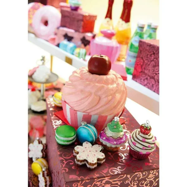 Weihnachtskugeln^DecoWoerner Weihnachtskugeln-Set Macarons, 4 Stück mehrfarbig