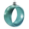 Xxl Weihnachtsdeko^DecoWoerner Weihnachtskugel-Ring 110 Cm, Eis blau