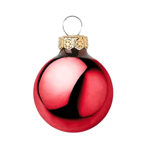 Weihnachtskugeln^DecoWoerner Weihnachtskugel-Set Aus Glas 9 Stück In Der Box rot