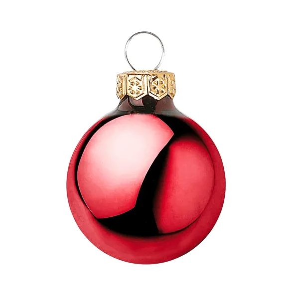 Weihnachtskugeln^DecoWoerner Weihnachtskugel-Set Aus Glas 9 Stück In Der Box rot