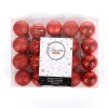 Weihnachtskugeln^DecoWoerner Weihnachtskugel-Set, , Bruchsicher 4 Cm Ø – 20 Stück rot