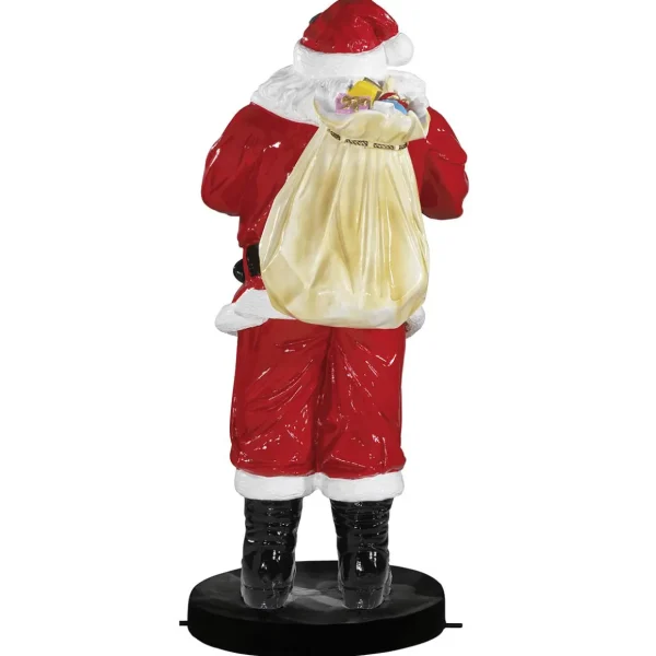 Xxl Weihnachtsdeko^DecoWoerner Weihnachtsmann Aus Fiberglas 180 Cm rot