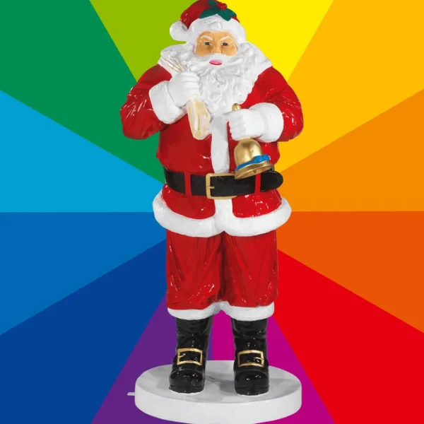 Xxl Weihnachtsdeko^DecoWoerner Weihnachtsmann In Wunschfarbe 180 Cm