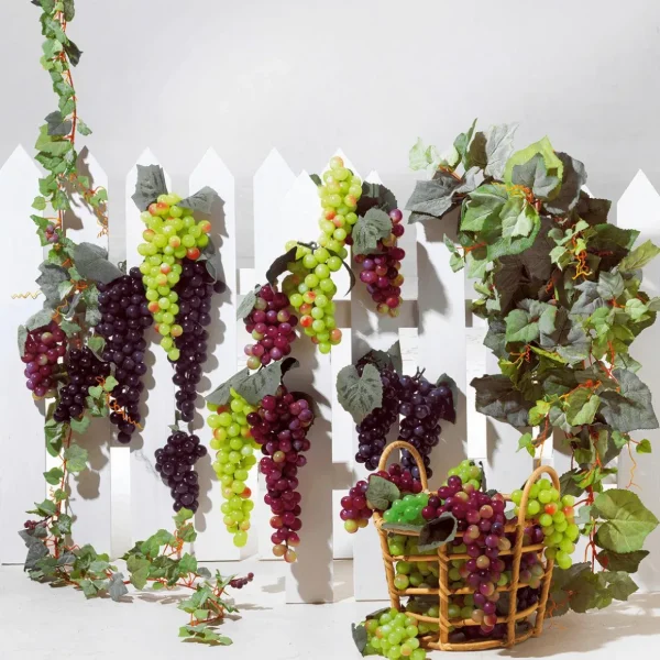 Obst & Früchte^DecoWoerner Weintrauben Lebensmittelattrappen grün