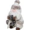 Winterdeko^DecoWoerner Winterzwerg Figur 34 Cm Groß braun
