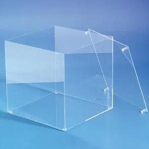 Warenpräsentation^DecoWoerner Würfelbox Mit Deckel 30 X 30 Cm transparent