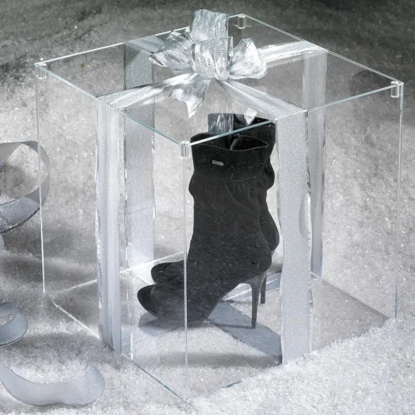 Warenpräsentation^DecoWoerner Würfelbox Mit Deckel 30 X 30 Cm transparent