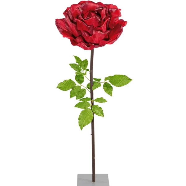 Themen-Deko | Kunstblumen^DecoWoerner XL Mega Rose , 165 Cm rot