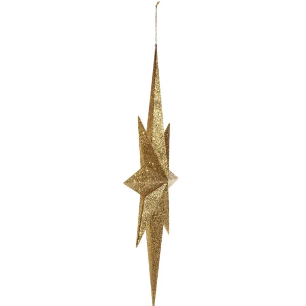 Weihnachtssterne^DecoWoerner XXL Deko Stern 80 Cm gold