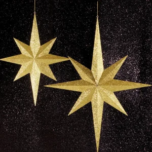 Xxl Weihnachtsdeko | Weihnachtssterne^DecoWoerner XXL Deko Stern 100 Cm gold
