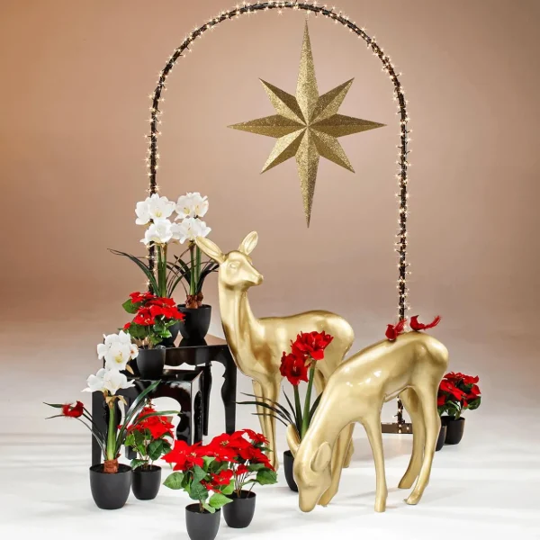 Xxl Weihnachtsdeko | Weihnachtssterne^DecoWoerner XXL Deko Stern 100 Cm gold