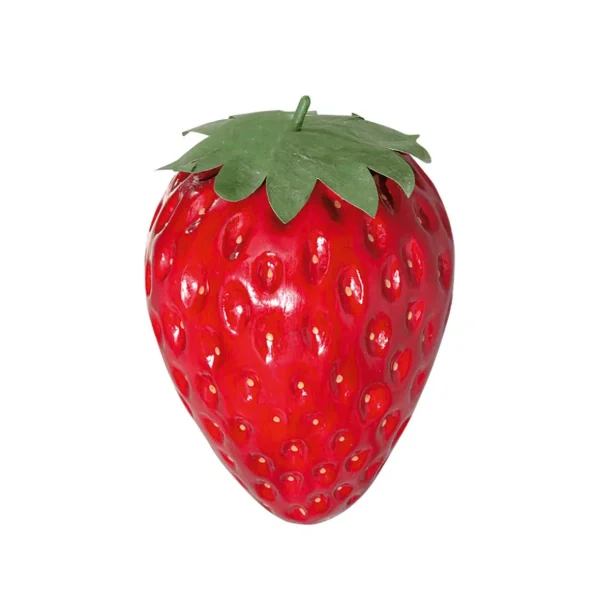 Themen-Deko | Frühlingsdeko^DecoWoerner XXL Erdbeer Lebensmittel-Attrappe 40 Cm 30 Cm Ø rot