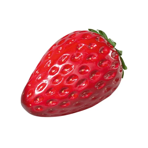 Themen-Deko | Frühlingsdeko^DecoWoerner XXL Erdbeer Lebensmittel-Attrappe 40 Cm 30 Cm Ø rot