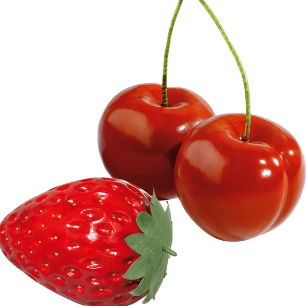 Themen-Deko | Frühlingsdeko^DecoWoerner XXL Erdbeer Lebensmittel-Attrappe 40 Cm 30 Cm Ø rot
