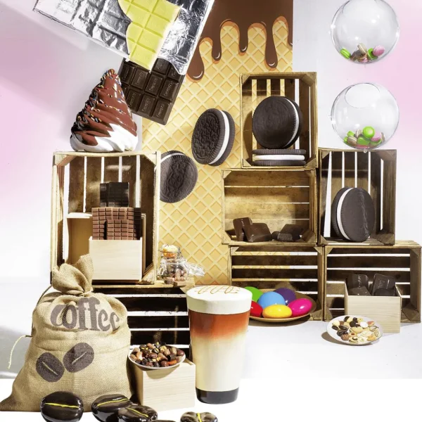 Brot & Kuchen^DecoWoerner XXL Keks Lebensmittel-Attrappe 30 Cm schwarz