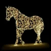 Deko-Licht | Dekotiere^DecoWoerner XXL Lichtobjekt LED Pferd Für Außen Laufend silber