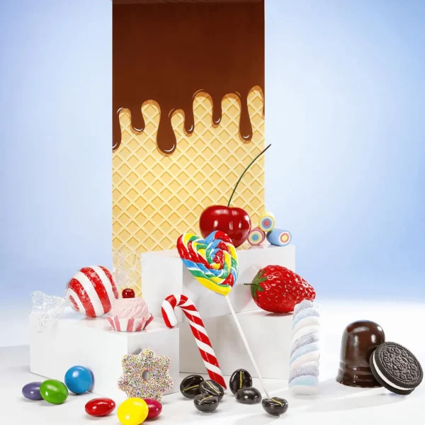 Weihnachtsfiguren^DecoWoerner XXL Zuckerstange Lebensmittel-Attrappe 60 Cm rot