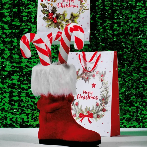 Weihnachtsfiguren^DecoWoerner XXL Zuckerstange Lebensmittel-Attrappe 60 Cm rot