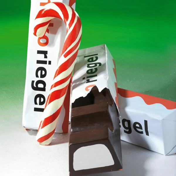 Weihnachtsfiguren^DecoWoerner XXL Zuckerstange Lebensmittel-Attrappe 60 Cm rot