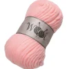Winterdeko^DecoWoerner XXL-Deko-Wollknäuel 40 X 22 Cm rosa