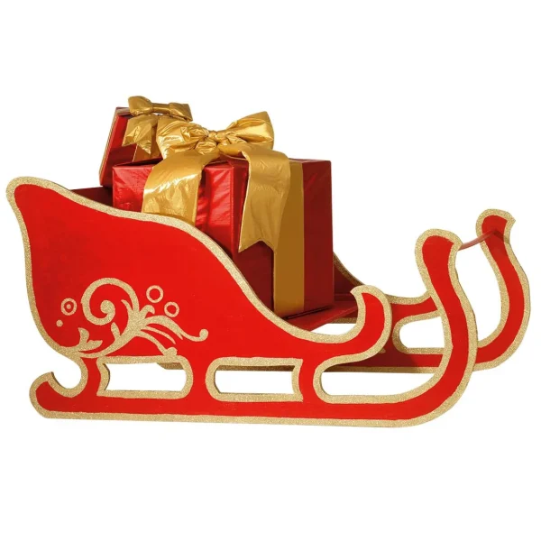 Xxl Weihnachtsdeko^DecoWoerner XXL-Geschenkbox Für Innen 3tlg. Rot mehrfarbig