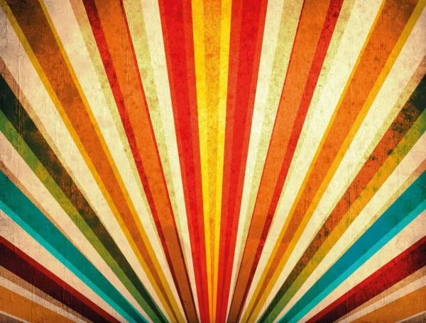 Themen-Banner | Xxl-Banner^DecoWoerner XXL-Planenbanner "Bunte Farbstrahlen" Aus Schwer Entflammbarer LKW-Plane 250 X 330 Cm mehrfarbig