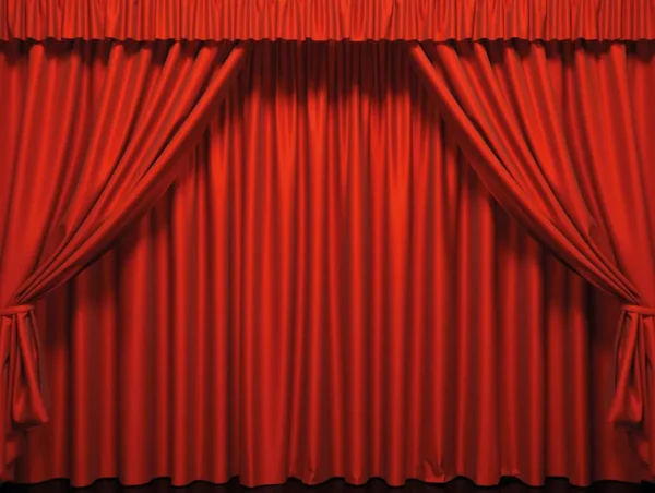 Themen-Banner | Xxl-Banner^DecoWoerner XXL-Planenbanner "er Bühnenvorhang" Aus Schwer Entflammbarer LKW-Plane 250 X 330 Cm rot
