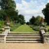 Themen-Banner | Sommer-Banner^DecoWoerner XXL-Planenbanner "Schlosspark" Aus Schwer Entflammbarer LKW-Plane 250 X 330 Cm grün