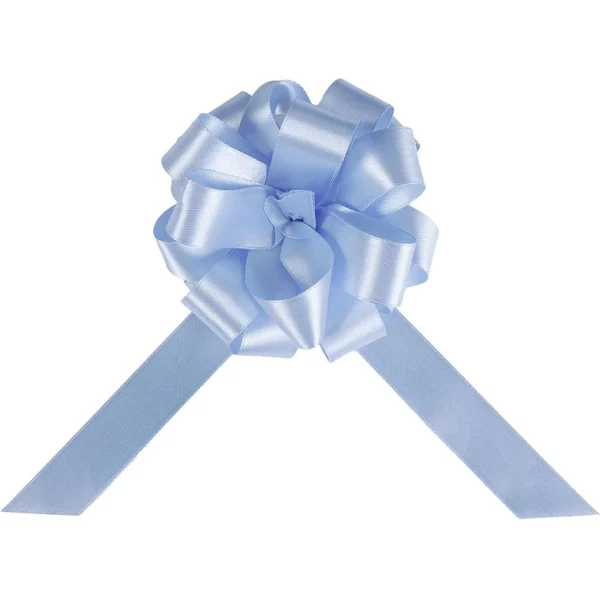 Geschenkschleifen^DecoWoerner Ziehschleifen Satin 25 Mm / Ø 10 Cm