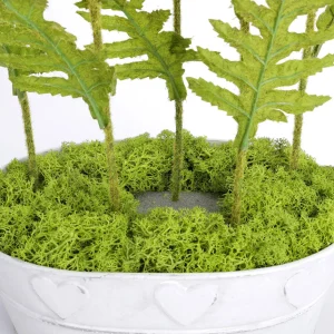 Sommerdeko | Pflanzengefäße & Dekorationshilfen^DecoWoerner Zinkwanne Mit Herzmuster 32 Cm weiß